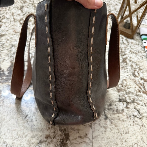 Bed Stu Stevie….Stylish Brown Leather Tote with Contrast Stitching - Picture 4 of 7